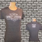 Harley Davidson  gray distressed T-shirt Photo 1
