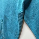 CAbi Hop to Knit Hoodie Small Blue V-Neck Pullover Sweater Comfy Cotton Blend Photo 4