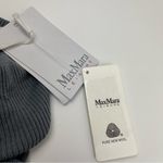 Max Mara  Leisure Lorena Off the Shoulder Ribbed Wool‎ Sweater SZ XS Grey Gray NEW Photo 4