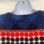Trina Turk  Sleeveless Geometric Womens Top Sz 0 Y2K Mod Retro Preppy Polka Dots Photo 9