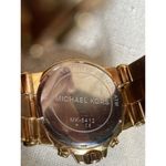 Michael Kors MK-5412 ROSE GOLD DAY/DATE UNISEX WATCH NEW BATTERY INSTALLED GUC Photo 2