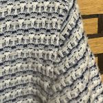 Nanette Lepore ‎ Blue And Cream Pre Washed Yard Button Front Cardigan Size Large Photo 6