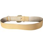 Tan Leather Embroidered Boho Western Belt size medium made in India Photo 4