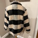 BLANK NYC Out Of Line Black and Beige Plaid Oversized wool-blend Shacket Womens M Photo 5