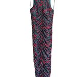 House of Harlow  1960 blue and pink floral rouched midi M Photo 4