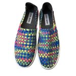 Steve Madden  Exx Woven Flat Slip-On Loafers Rainbow 8.5 Photo 1