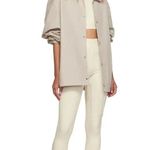 Fear of god ESSENTIALS Stretch Cotton Leggings in Cream Small New as-is pants Photo 13