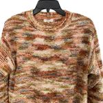Peyton Primrose Space Dye Knit Sweater Casual Comfort Boho Aesthetic Small Brown Photo 1