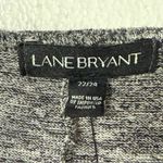Lane Bryant  Cardigan Women Plus Size 22 Black White Blend Open Front Pocket Long Photo 1
