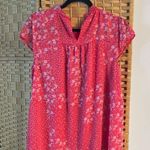 Joie  Pink Floral Blouse with Cap Sleeves Photo 2