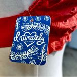 Free People NWT INTIMATELY June T-Back Halter Eyelet Bralette in Coral Sz M Photo 4