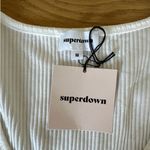 superdown  - Jackie Long Sleeve Ribbed Top in White Photo 1