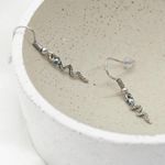 Small Silver Snake Earrings Photo 3