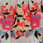 Free People  Blue “Sunbeams” Embroidered Off the Shoulder Mini Dress- Size XS Photo 3