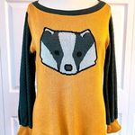 Elhoffer Design Badger Oversized Sweater M/L Gold Size M Photo 0