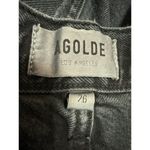 AGOLDE  Women's Black High Waisted Raw Hem Straight Leg Denim Jeans Size 26 Photo 3