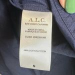 ALC Frank A.L.C. Odin Poplin Midi Asymmetric Cotton Dress Maritime Navy Blue Size 8 NWT Photo 14