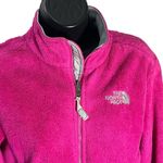The North Face WOMENS FULL ZIP SMALL FLEECE BRIGHT PINK JACKET WITH POCKETS Photo 1