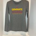 Nike  Women's Gray Long Sleeve Tee with Bold Print Photo 0