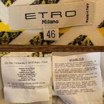 Etro Sheath Dress Short Sleeve Abstract Print Green Size 10 Photo 3