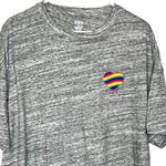 PINK - Victoria's Secret NWT Victoria’s Secret PINK Rainbow Pride Heart Oversized T-shirt Photo 2
