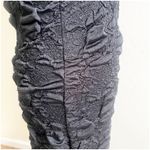 Flapper Style Bodycon Puff Dress Black Size XL Fringe Hem Stretch Sleeveless Photo 10