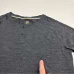 Meriwool Layers Womens Large 190g Grey Gray Wool Long Sleeve Henley Shirt *FLAW Photo 1