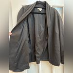 Coldwater Creek  Dark Grey Shaped Ponte Shawl Collar Zip Jacket Plus Size 22W NWT Photo 3