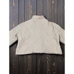 7 For All Mankind  Beige Quilted Cropped Jacket | Boxy Fit Neutral Layer M Photo 6