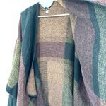 Apartment 9 One Size Sweater Brown Dark Neutrals Open Front Heavy Knit‎ Shawl Photo 2