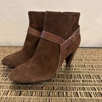 Cole Haan Cole‎ Haan Air Brown Leather Zip Up Block Heel Boots Size 9.5B Photo 1