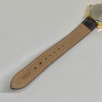 Footprints women’s quartz analog watch gold tone 30mm brown leather band running Photo 5