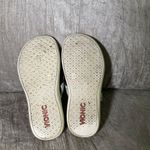 Vionic  Women's Tide Sequins Sandals Comfort Flip Flop Sz 5 EU 36 White/Navy/Aqua Photo 7