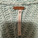 Free People  V-Neck Sweater in Soft Blue Photo 1