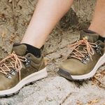 Forsake Thatcher waterproof leather lowtop hiking shoes size 7 lace up stone Photo 0