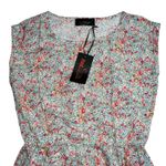 Red Hanger Womens Blouson Sundress Summer Sleeveless Floral Pink Short Small Photo 1