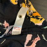 Fat Face Black Floral Midi Wrap Dress Puff Sleeve Tie Waist 6 Full Button Front Photo 5