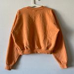 Livin Cool ESSENTIAL CROPPED SWEATSHIRT IN ORANGE JULIUS - MEDIUM Photo 4