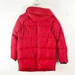 OROLAY Red Orange Thickened Duck Down Filled Fleece Lined Hood Jacket, Size XL Photo 1