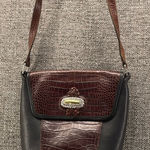Brighton  Bucket Bag Medium Blag‎ and Brown Crocodile Photo 0