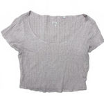 PacSun PacCares ECO Mauve Short Sleeve Ribbed Crop Top Size Small Photo 0