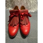 The Office of Angela Scott Ms. Jane Red Kiltie Loafer 37.5W US 7.5 Photo 1