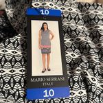 Mario Serrani  Italy Geometric Print Sheath Dress‎ Size 10 NWT Photo 9