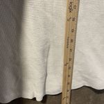 Gap NWT  Maternity Shirt Womens Large Cream Waffle Knit Long Sleeve Thermal Scoop Photo 5