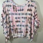 Entro NWOT Tie Dye Shirt with Fringe Photo 3