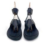 Sorel Roaming T-Strap Buckle Sandals Size 5.5 Black Leather Strappy Rugged Sole Photo 6