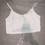 PacSun White Cropped Tank Top Photo 0