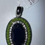 Lia Sophia  "Full Speed" SilverTone w/Cut‎ Crystals & Resin Slide Photo 0