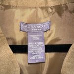 Laura Scott  Womens Jacket 1X Khaki Faux Suede Blazer Business Casual Office NWT Photo 2