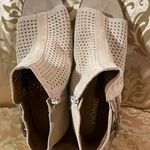 Vionic  Beige Perforated Ankle Booties Photo 2